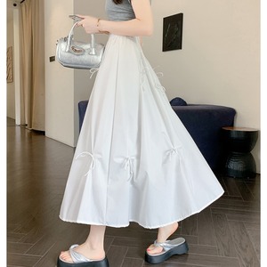 リボン フレア ロング スカート 10295