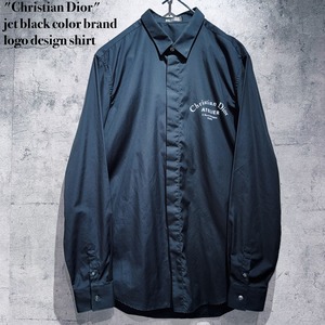 "Christian Dior"jet black color brand logo design shirt