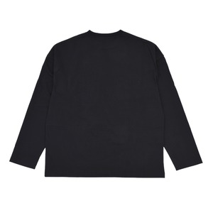 【WE11DAM】BLACK UNIVERSITY LOGO LONG-SLEEVED T-SHI