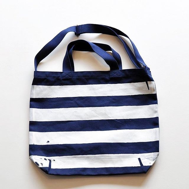 TACOMA FUJI RECORDS / THE STRIPED TOTE designed by Jerry UKAI / NATURAL / タコマフジ / ジェリー鵜飼 / ナチュラル