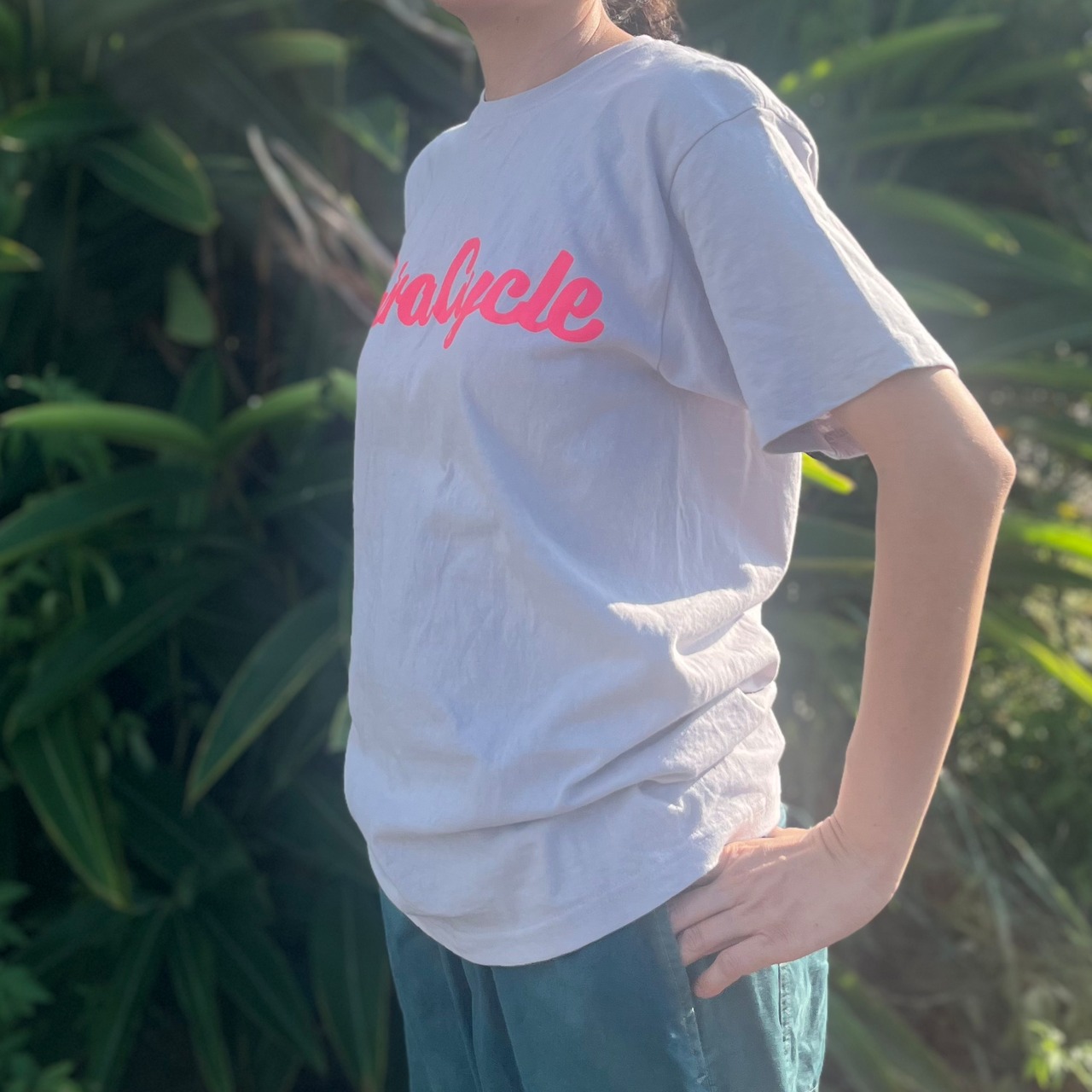 TairaCycle Logo T Shirts Silver gray.07