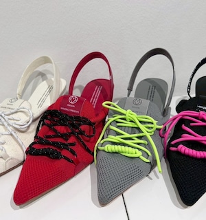 メゾンマヴェリックプレゼンツ  Knit Lace-Up Sneaker Heel