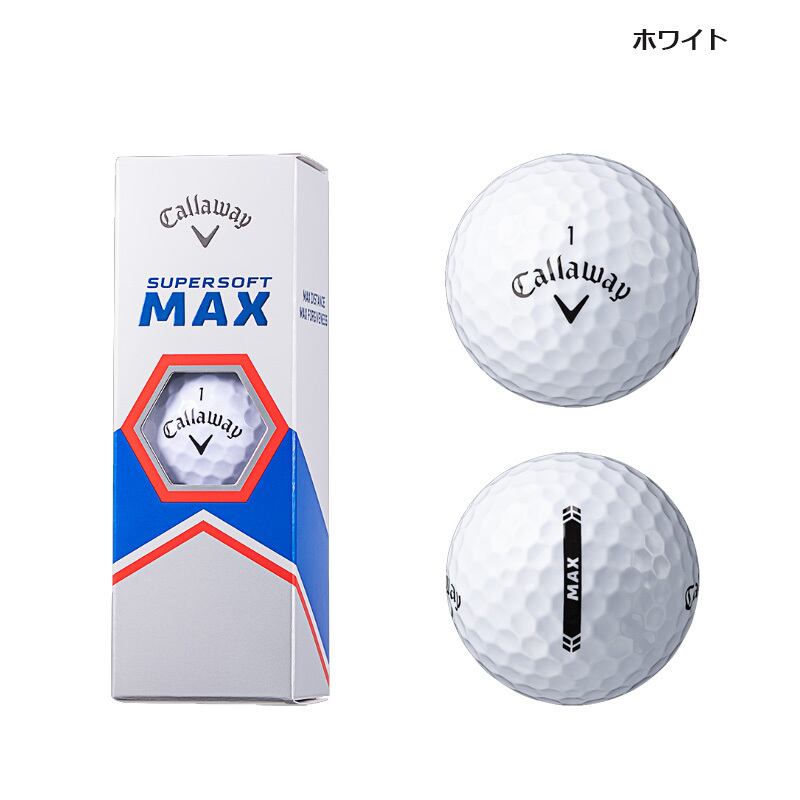 Callaway キャロウェイ日本正規品  SUPER SOFT MAX (スーパーソフトマックス) 2023モデル ゴルフボール1ダース(12個入) 