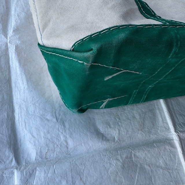 L.L.Bean ボートアンドトート M グリーン 80s 画像8