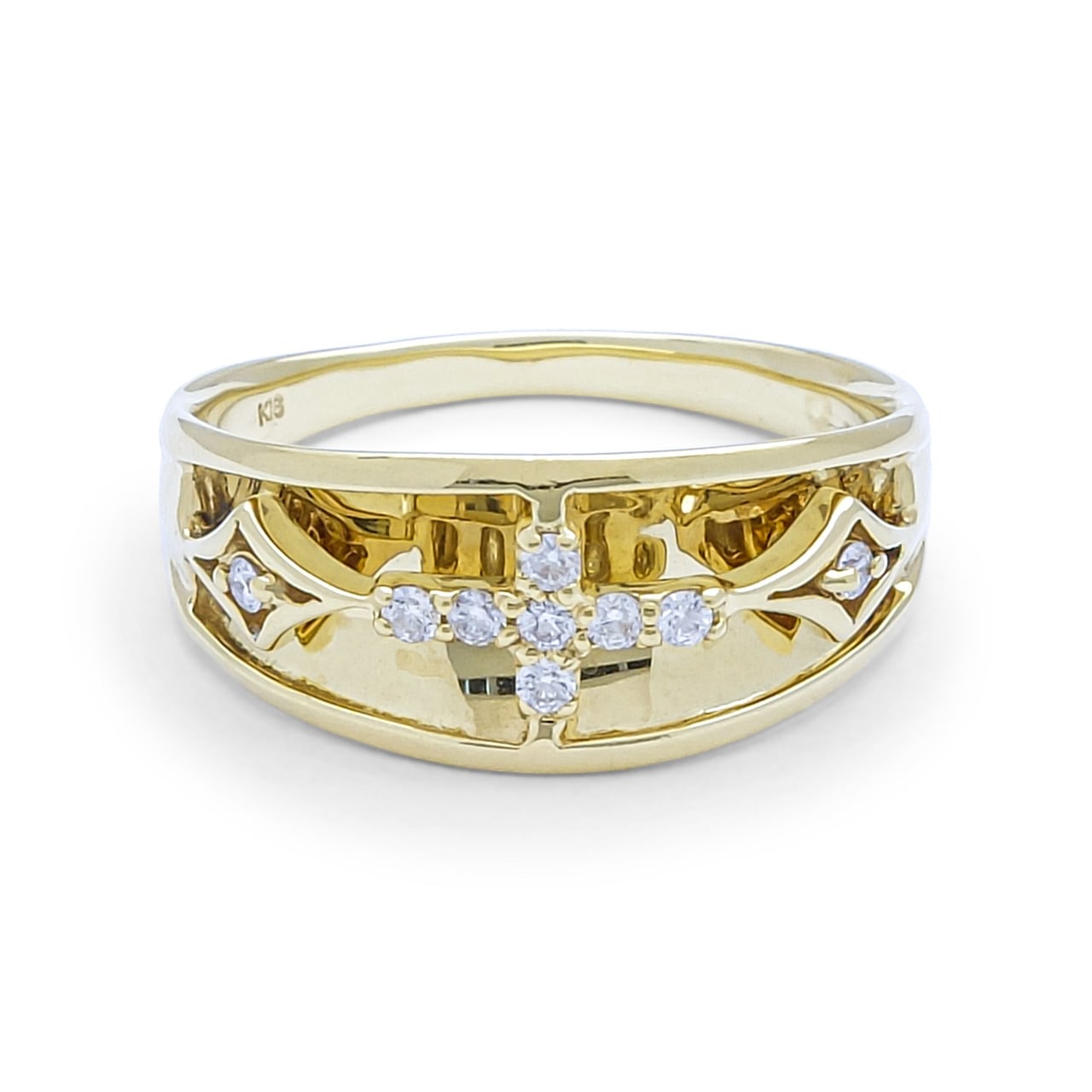 K18 0.08ct H&C ダイヤモンドリング 12号 | ジュエリー K18 0.08ct H&C ダイヤモンドリング 12号 | ジュエリー