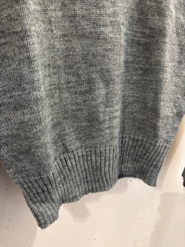 gray initial sweater