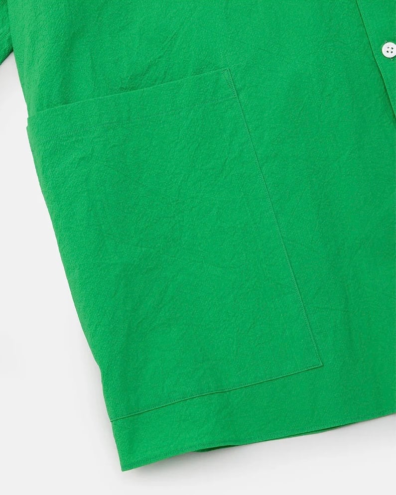 DIGAWEL / Side pocket S/S shirt (GREEN) | THE MODERN AGE