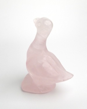 Rose Quartz ローズクォーツ ⭓ ガチョウ ⭔ CARVING