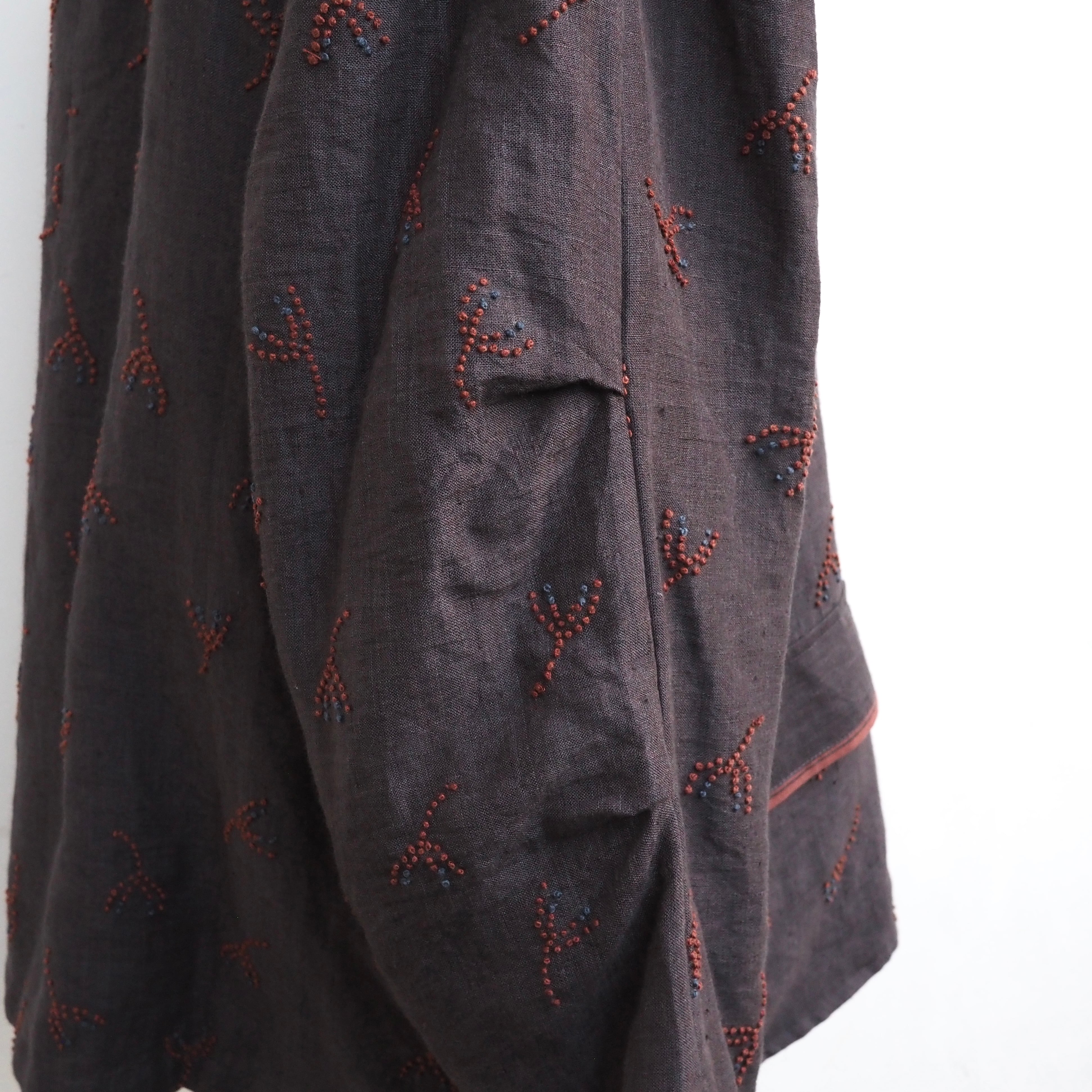 BUNON/Linen Over Jacket /オーバージャケット(black・ecru)