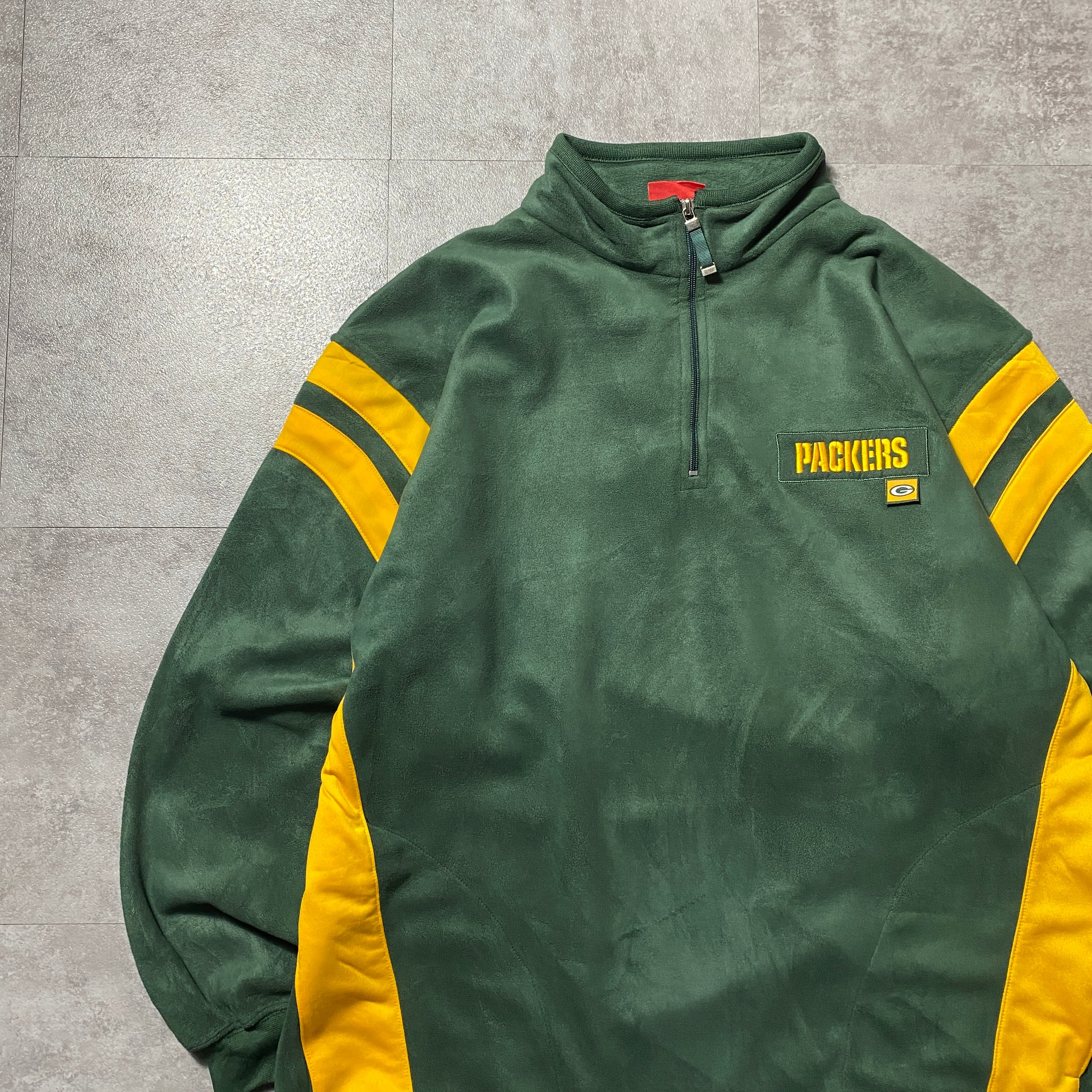 【パッカーズ】NFL グリーンベイ・パッカーズ フリース XL Size:XL】NFL GREEN Bay PACKERS グリーンベイパッカーズ ハーフジップ