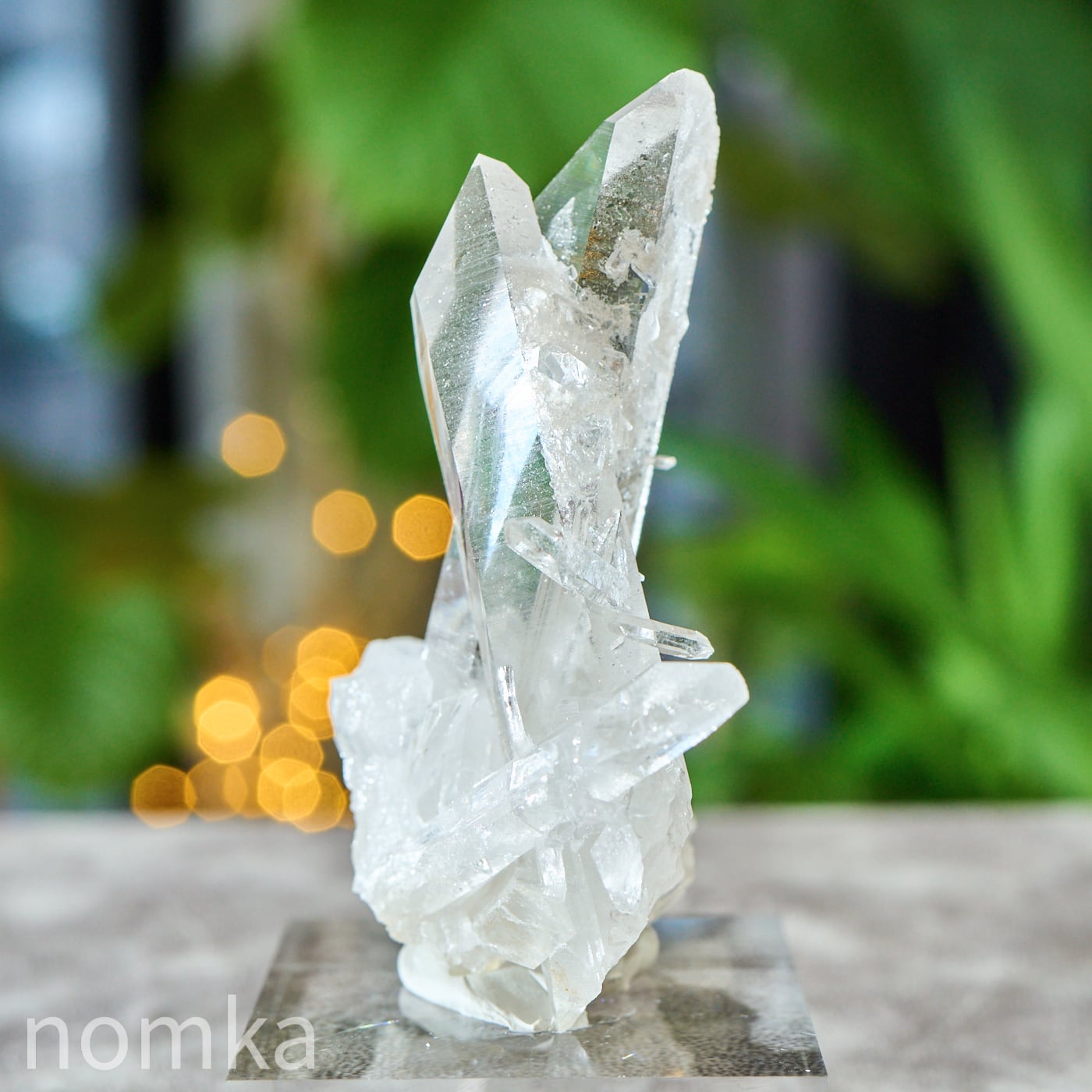 光を抱く虹の翼】アーカンソー産 水晶クラスター 89.7g ngem-0265 | nomka