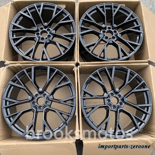 22インチ新品グロスブラックフルスタイルホイールフィット 2019+ BMW G05 X5 2020+ G06 X6 809 LI-2181