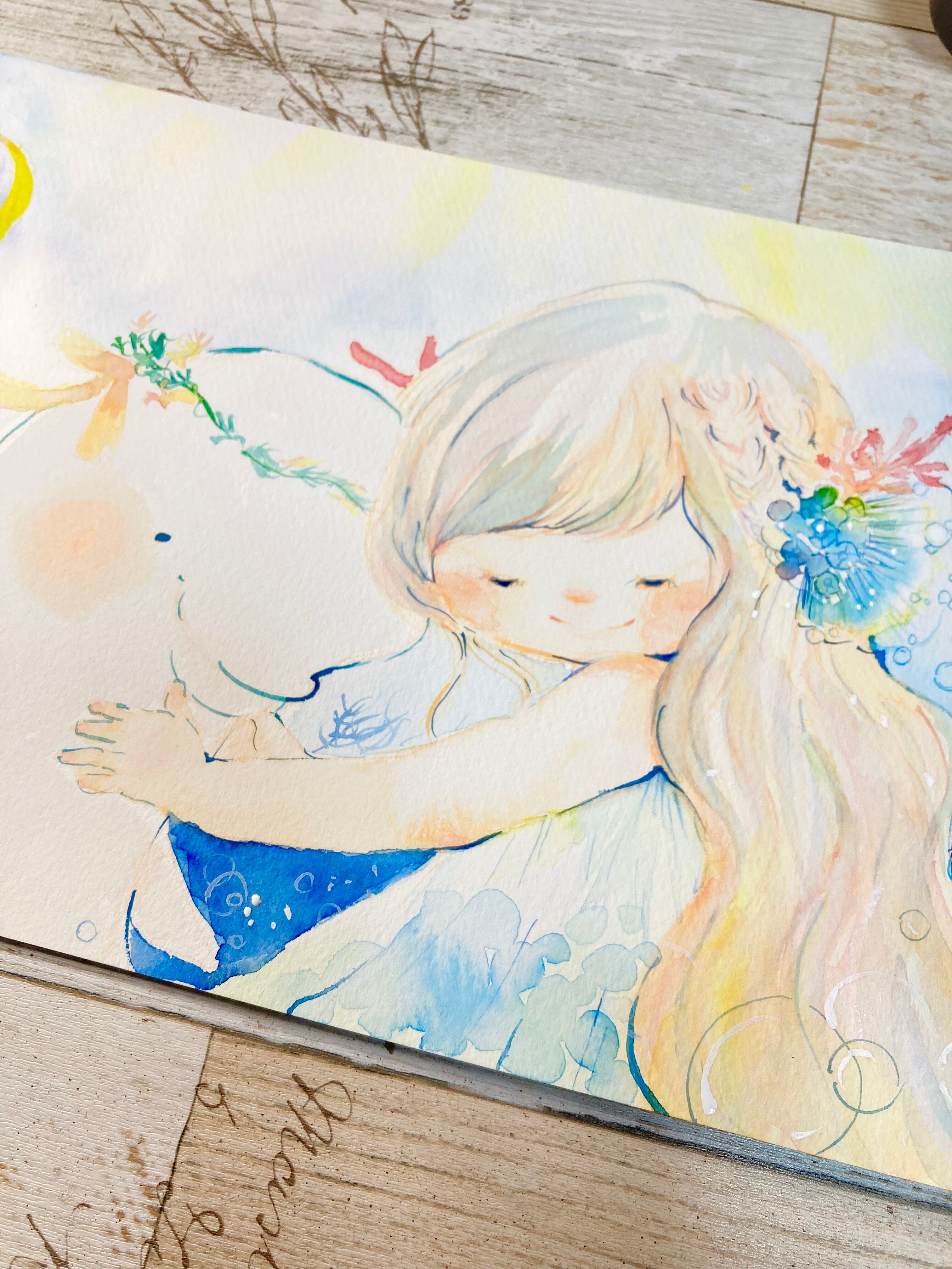 オリジナルオーダー水彩イラスト【B5サイズ】