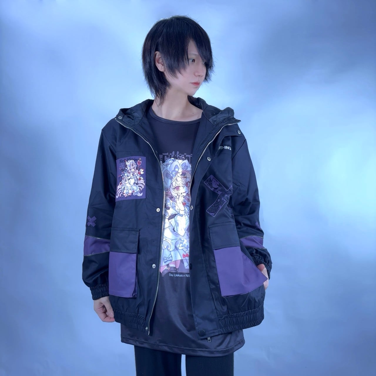 上倉エク×NIERコラボ キルティング ZIP OUTER【シーラちゃん×NIER