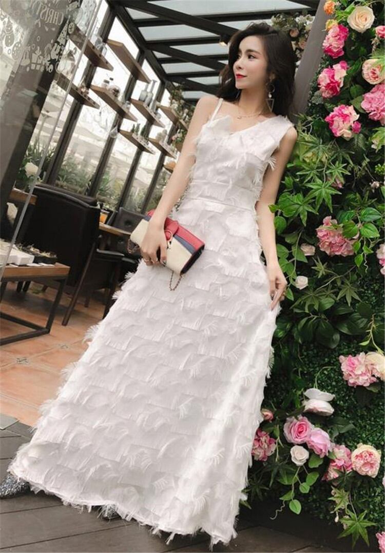 春も使える/CHIC気質/おしゃれな/トレンド/新品/エレガント/タッセル/キャミ・ベアワンビス