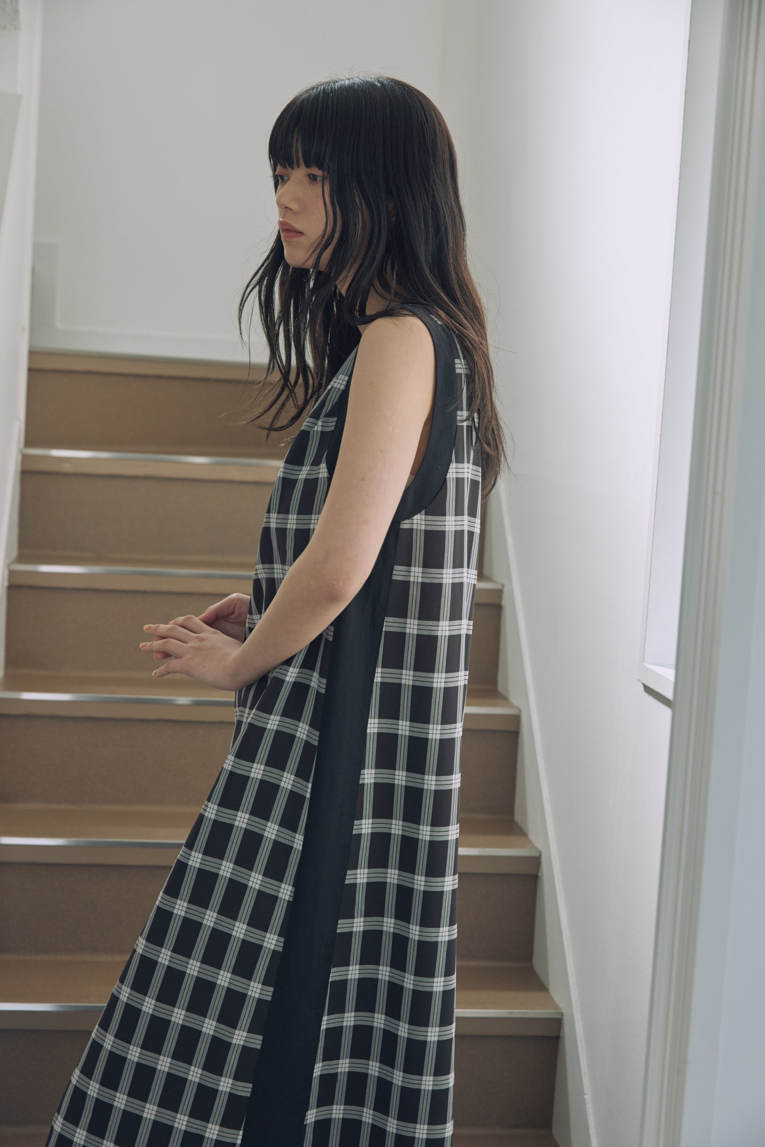 DU260531 Check Design One Piece 【T sizeあり】【残り2点】 | dium.
