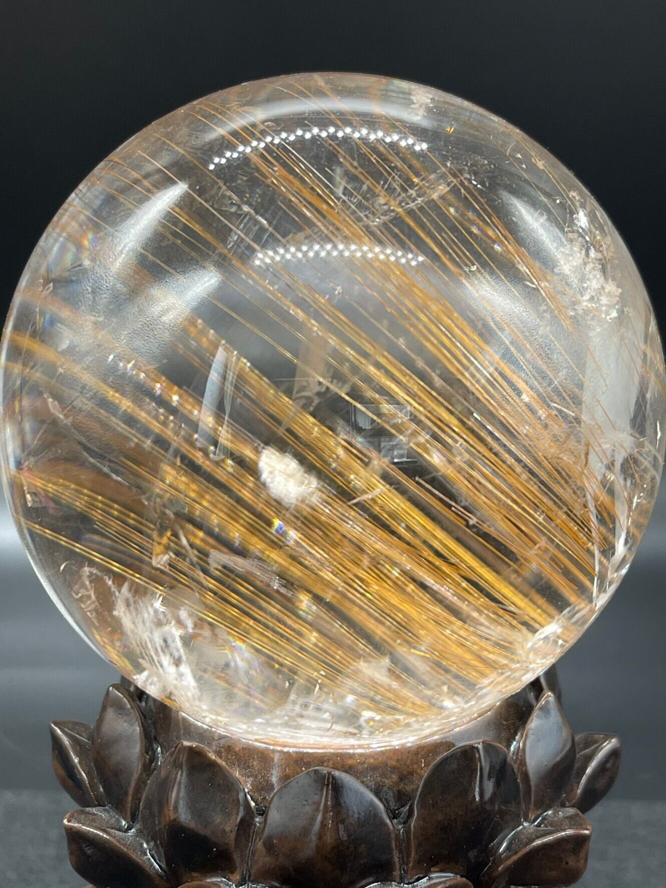 ルチルスフィア オレンジルチルスフィア✨激レア✨7.7センチ | elpis0530