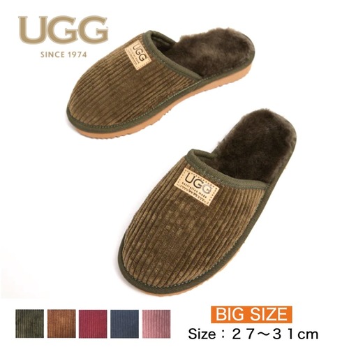 [UGG 1974] 大きいサイズ  コーデュロイ クラシック スリッパ