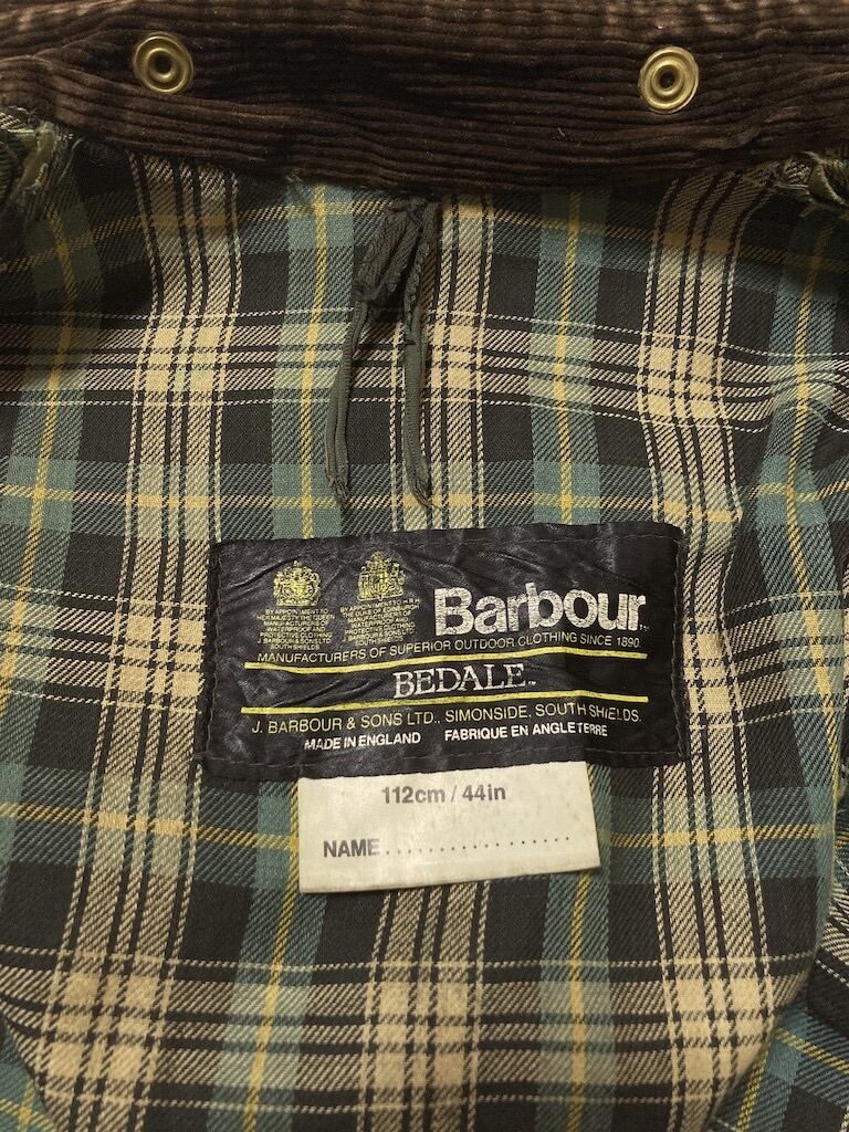 82s〜87s  Barbour  BEDALE  2ワラント　バブアー　4ポケットビデイル