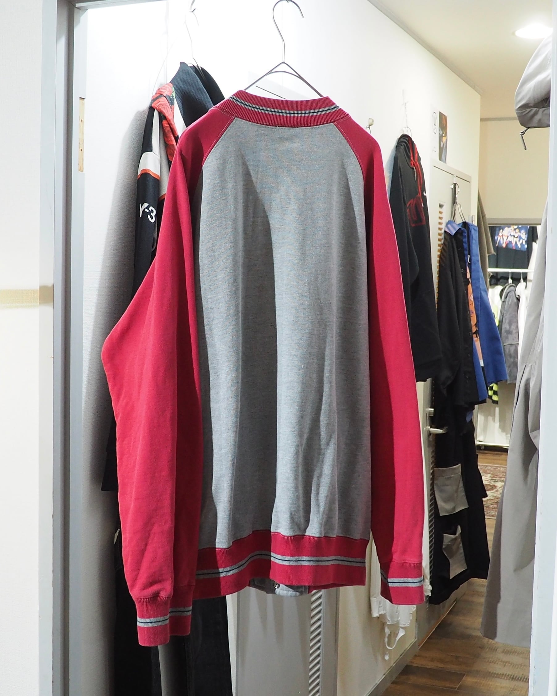 1990s Two-Tone Color switching vintage Raglan Sweat Jacket