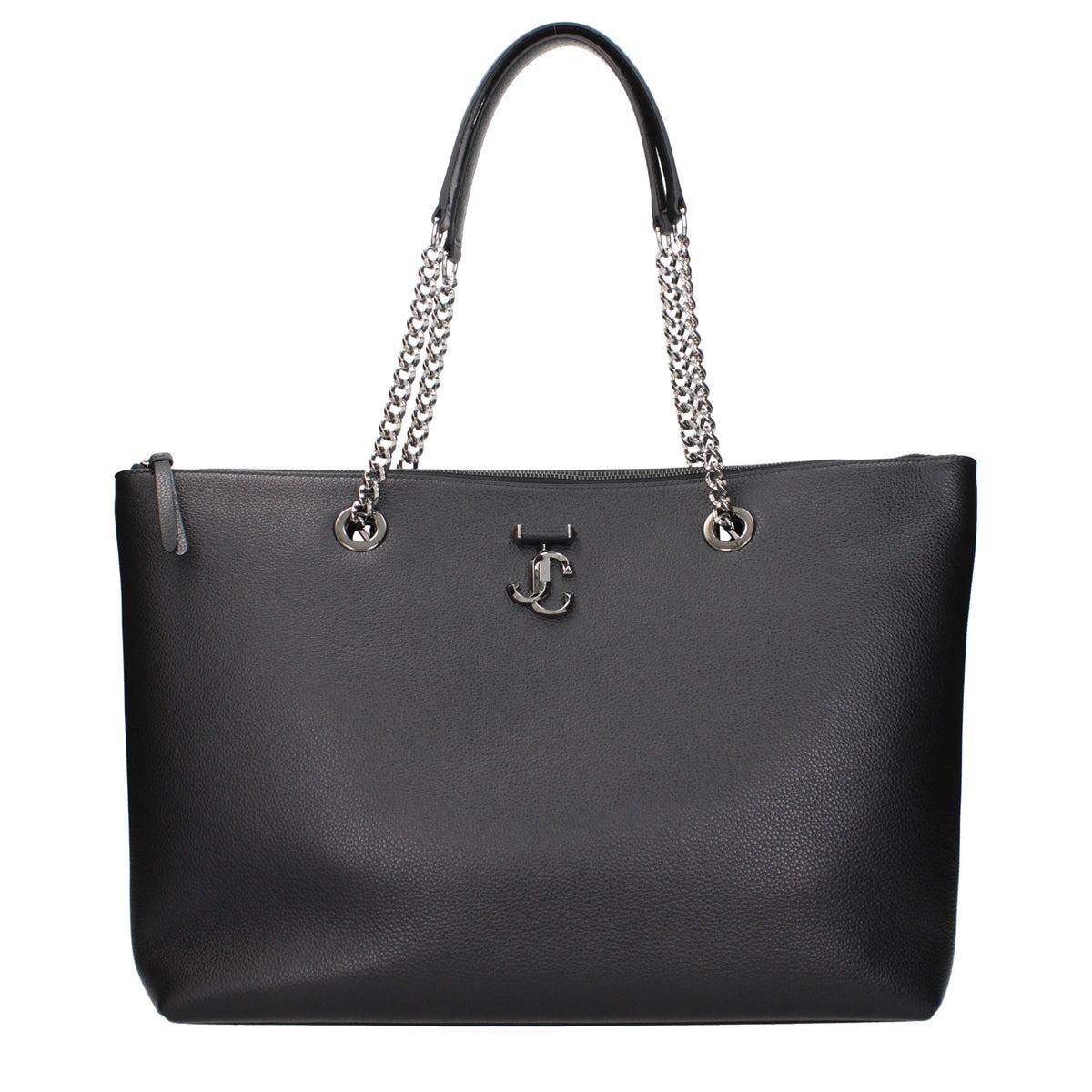 【新品】JIMMY CHOO ジミーチュウ レディース ショルダーバッグ レザー ブラック JCBALYASLOGLTBLACKGUNMETAL