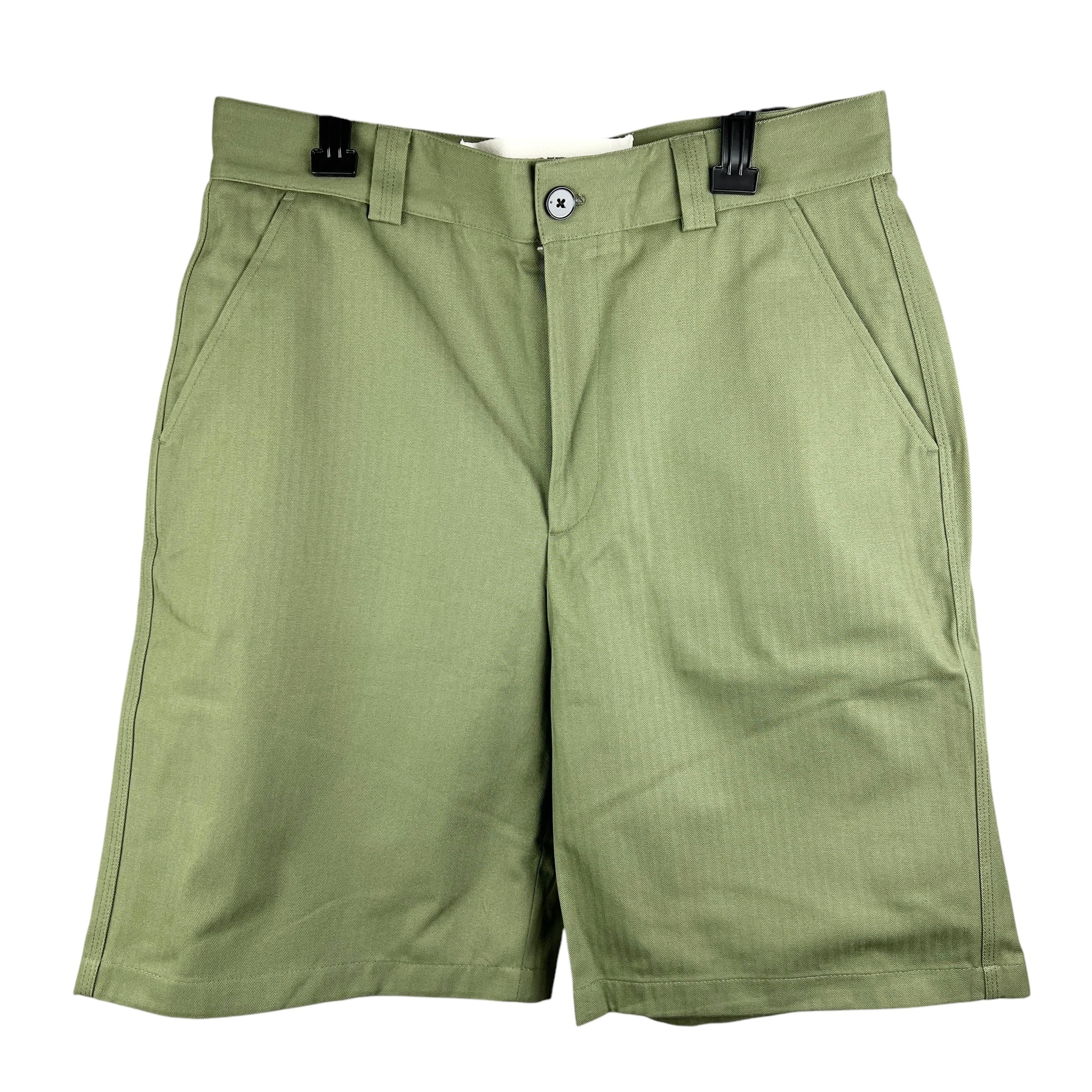 輝く高品質な JILSANDER(ジルサンダー) PLUS Stripe Wide Short Pants (khaki パンツ
