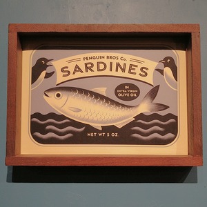 【aya(OCTOPUS CARGO)】額装プリントイラスト「SARDINES 2021ver.」