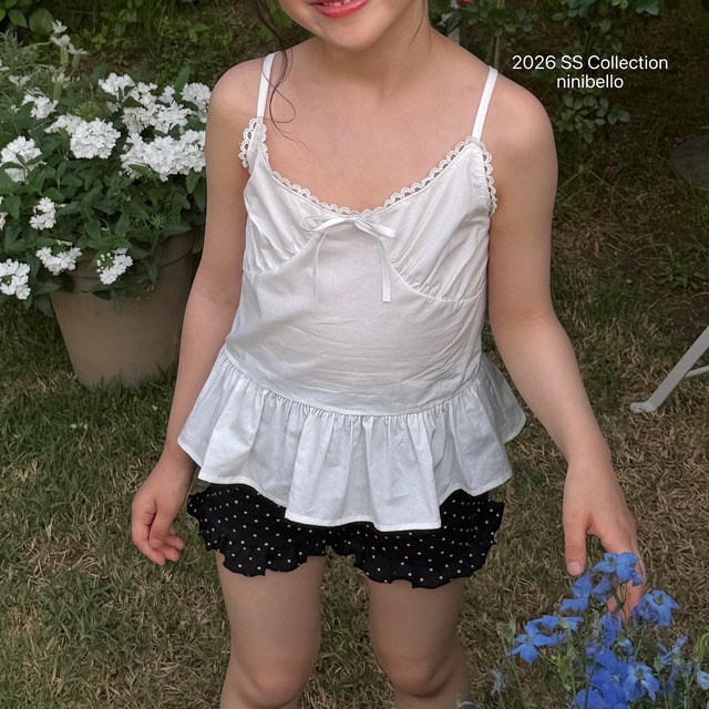 【6/18〆予約】<ninibello> Labian tank top blouse