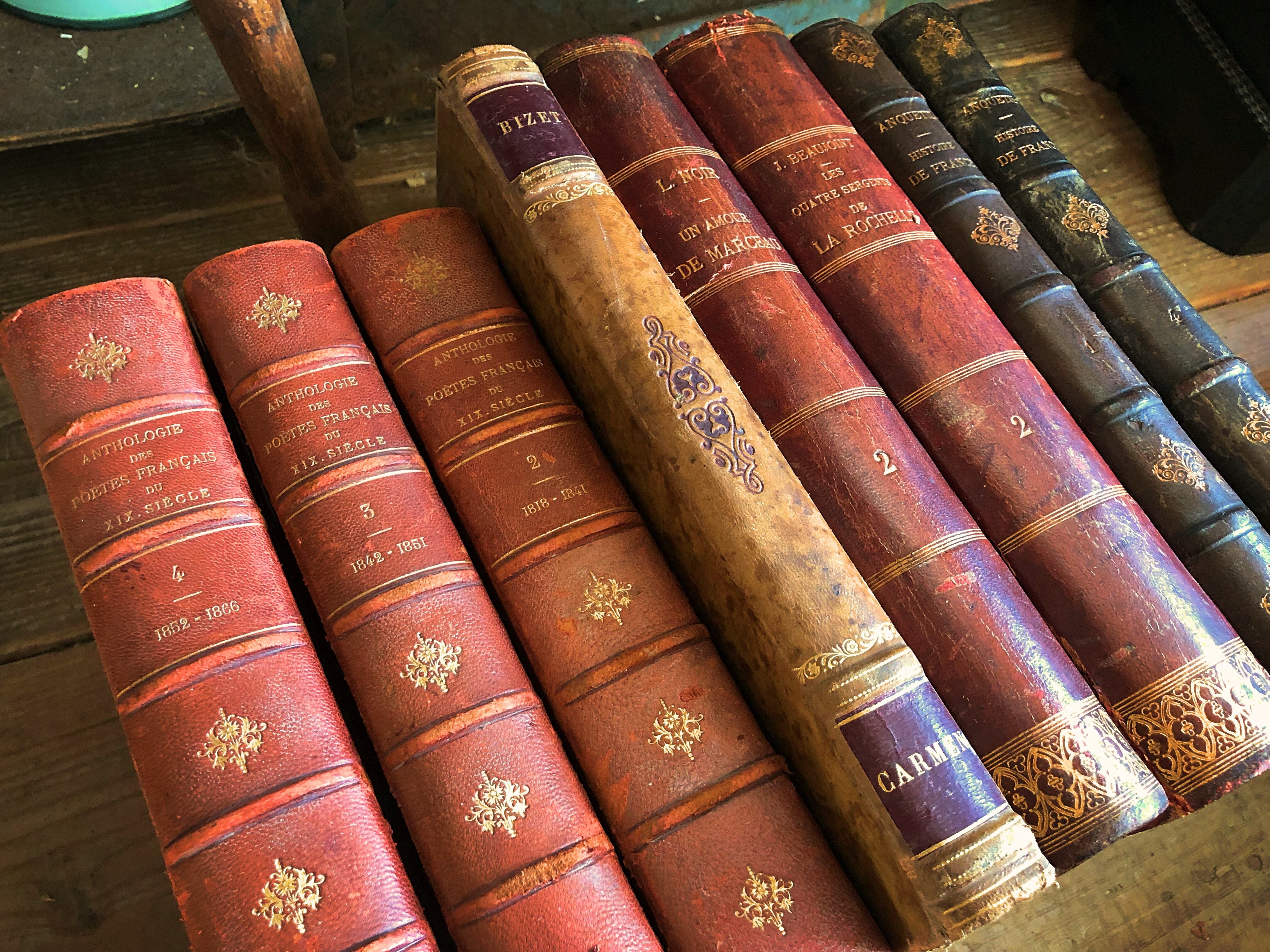 フランスアンティーク古書 古本 19世紀 詩集 no.2 | Brocante de La