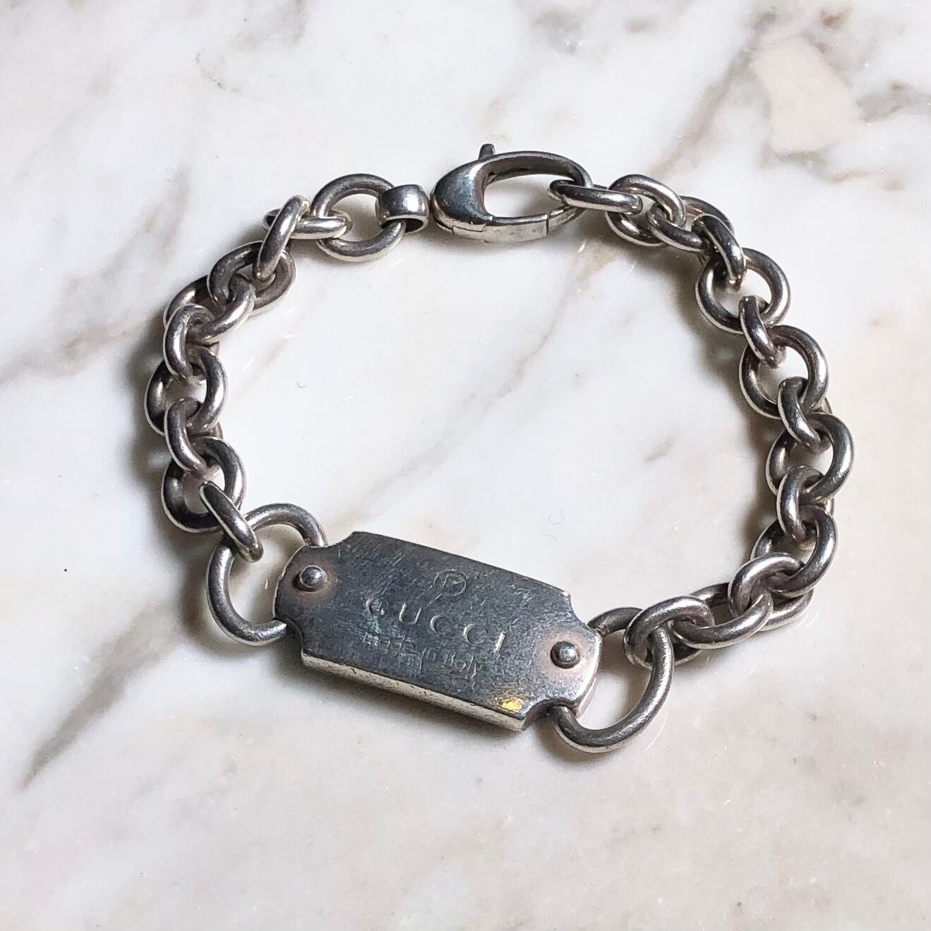 GUCCI id-type silver bracelet | NOIR ONLINE