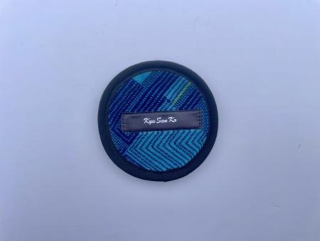 KyuSanKo　コースター　ブルーストライプ（アップサイクル商品）