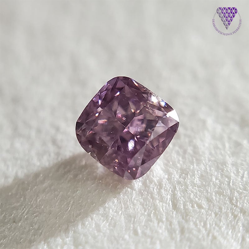 0.114 ct Fancy Deep Purple Pink SI2 CGL 天然 パープル ピンク ...