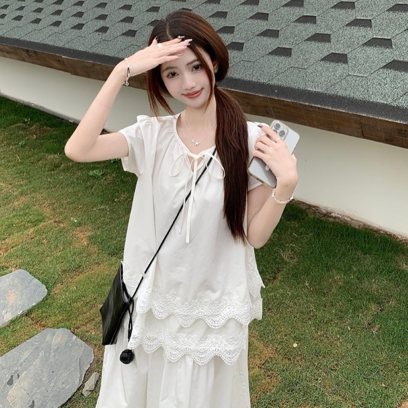トップス シャツ ブラウス プルオーバー 白シャツ 白トップス フリル