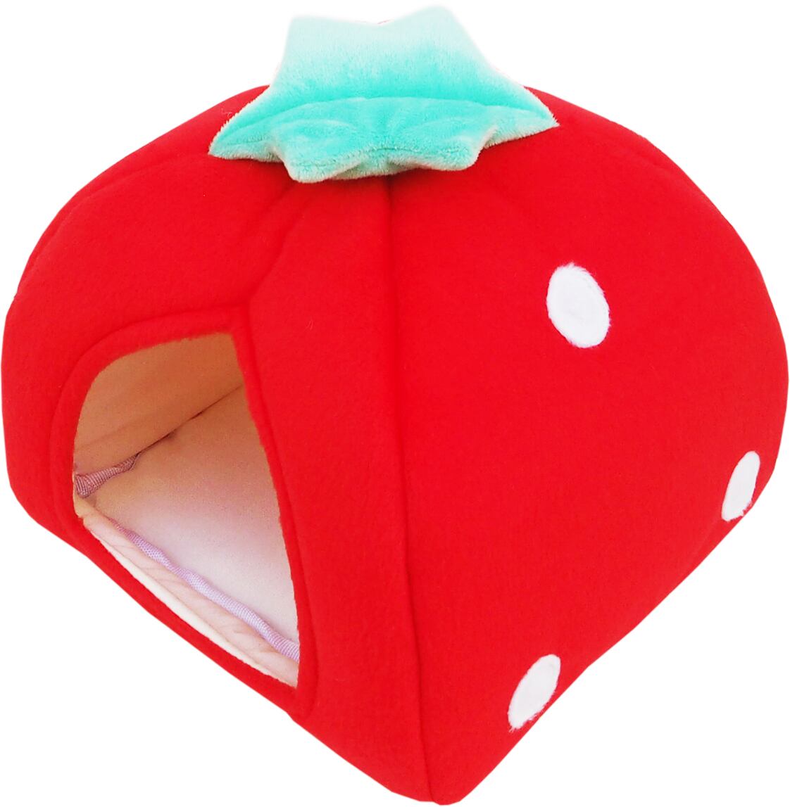 【小動物】みんなのテントハウスいちご レッド/ピンク