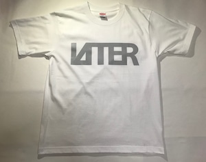 LAITER LOGO Tシャツ　白×グレー