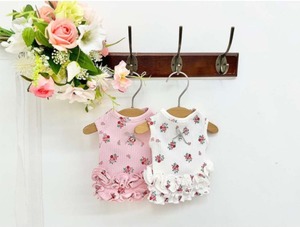 予約  【pecoramou select】 Rose Frill T-Shirt（Ivory）