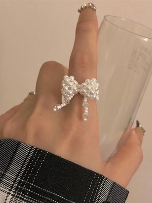 【即納商品】halcyon ribbon ring