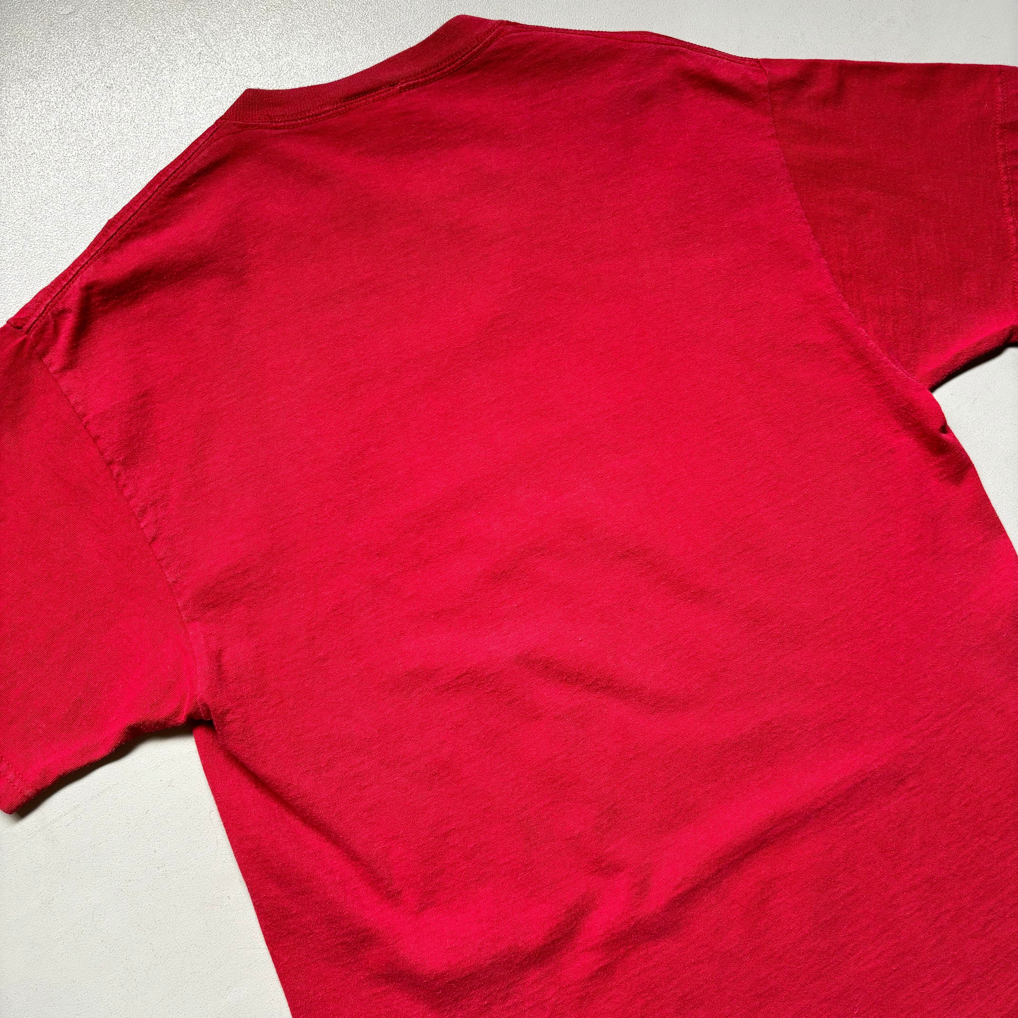 eBay print T-shirt “knit in USA” “size L” バレンシアガ元ネタ 