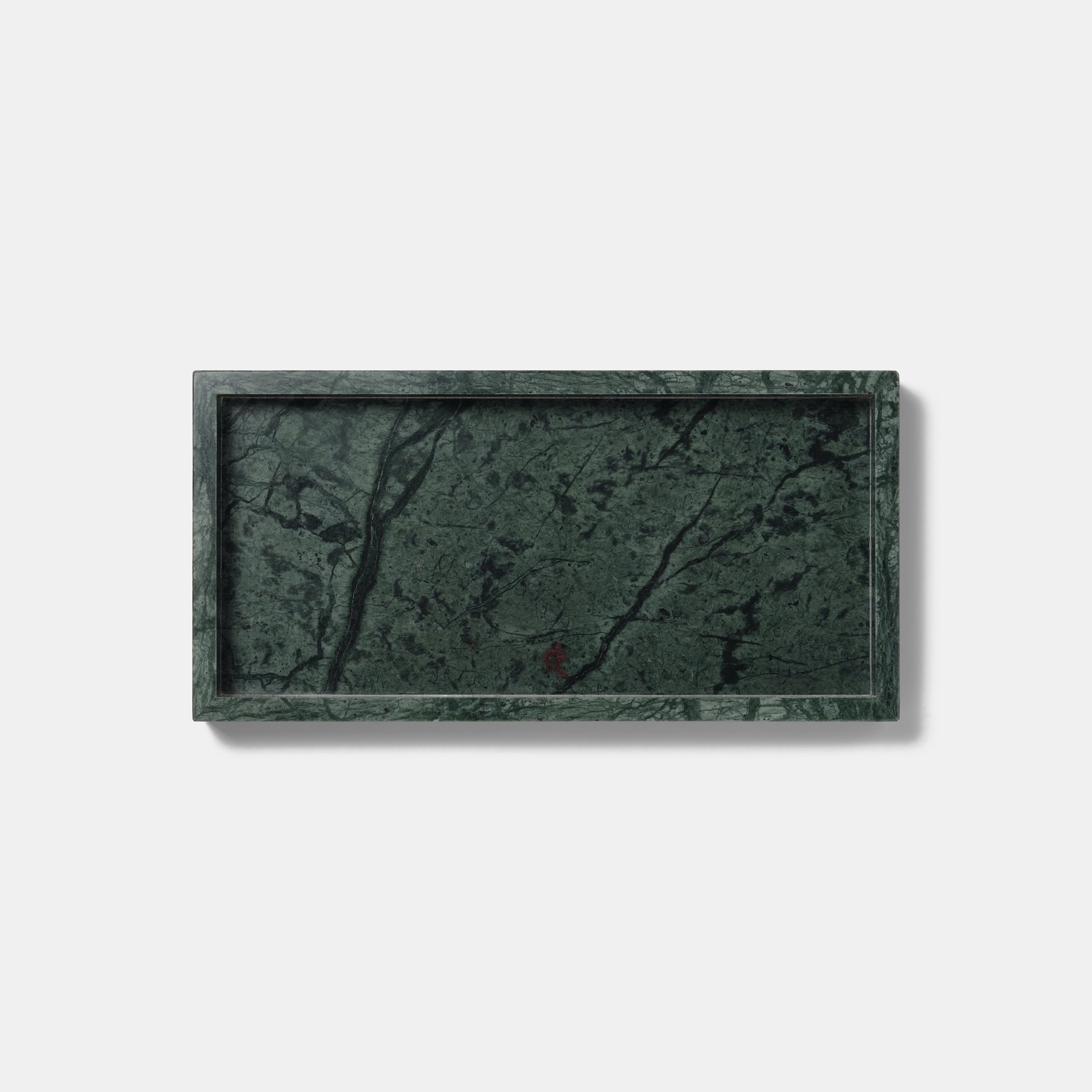 MARBLE TRAY - Indian Green Marble × Medium｜大理石トレー | TOME