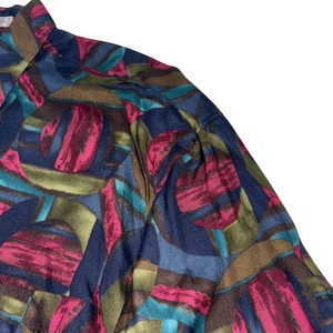 vintage 1990’s PERRY ELLIS aop rayon shirt