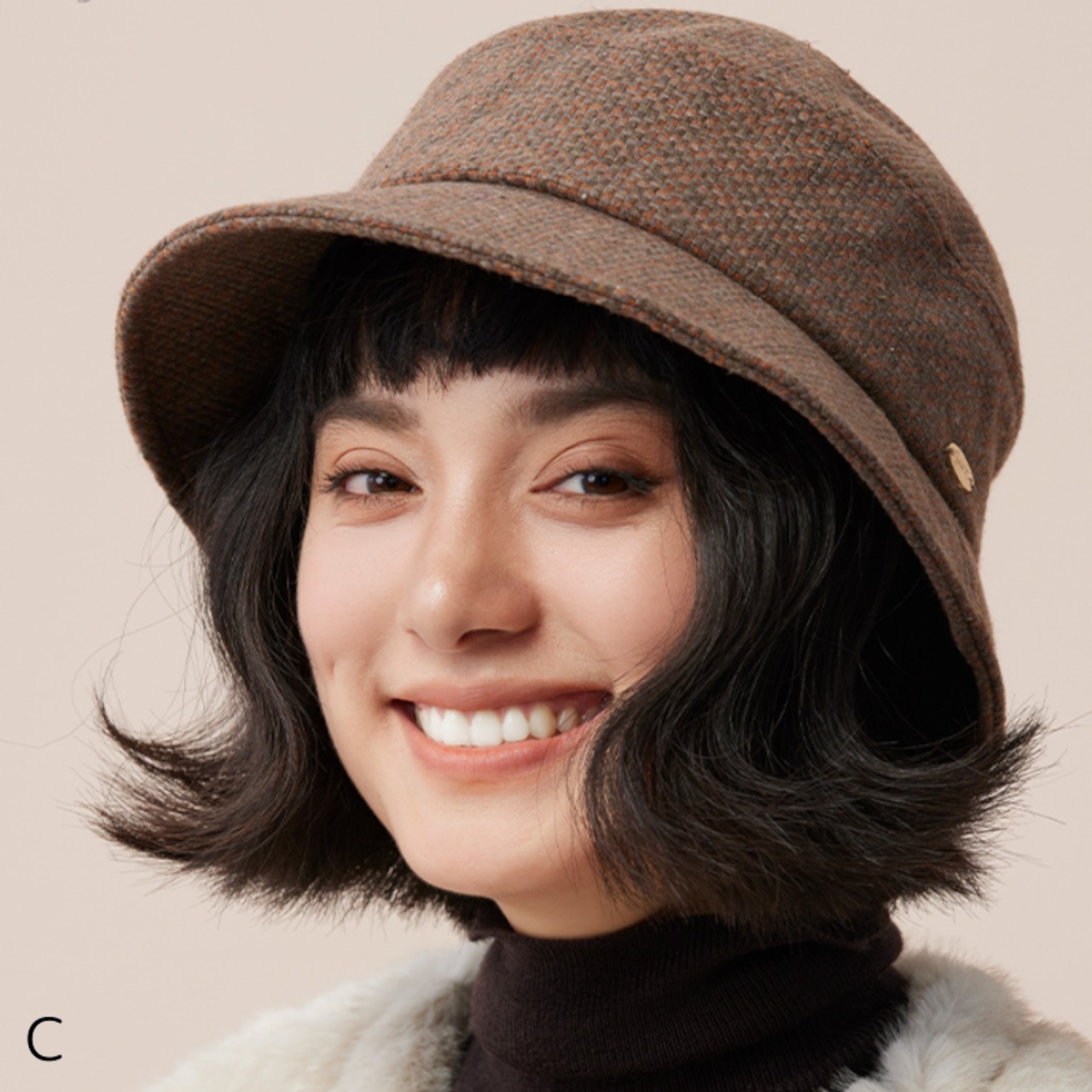 千鳥格子ドームハット 5type W10241