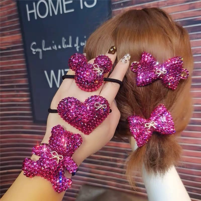 SALE❣️【即納❣️【複数デザイン】ヘアピン ヘアゴム ハート リボン