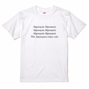 【ALGONQUIN×solo】ロゴTシャツ