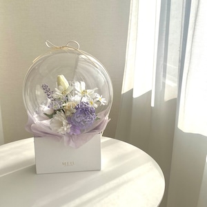 flower bloom box -PURPLE-