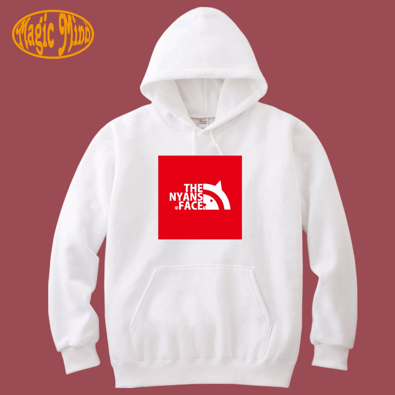 【ニャンズフェイス】ユニセックスパーカー☆マジックマインド