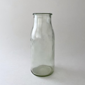 ヴィンテージのミルクボトル WM4｜Clear Wide Mouth Milk Bottles