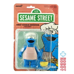 リ・アクション セサミストリート シェフ クッキーモンスター 3.75インチ アクションフィギュア 未開封