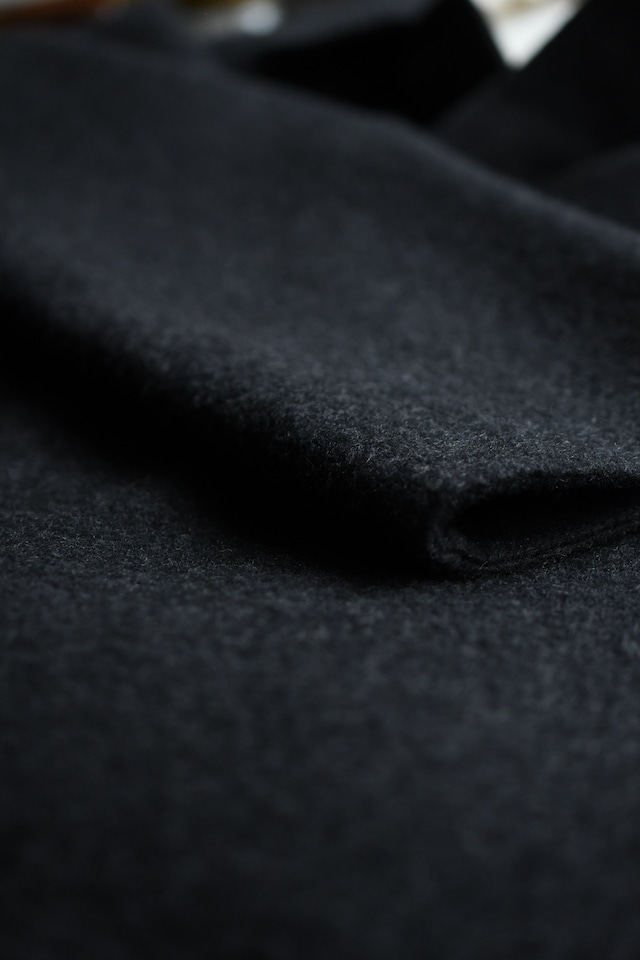 A.PRESSE / Cashmere Melton Long Coat (Charcoal)