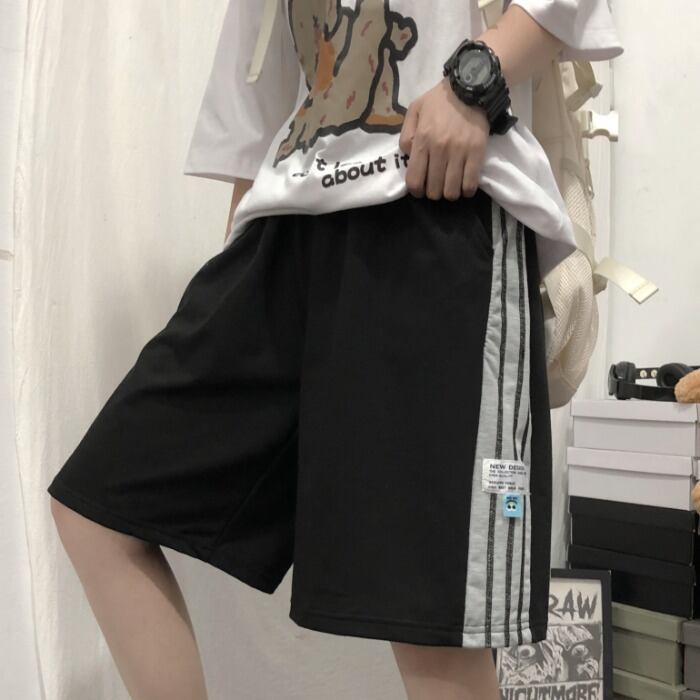 スタイルサマールーズショーツ スタンダードストライプパンツ カジュアルレディース レトロ ストリート 夏物 ブルマー ケッペル41868028899