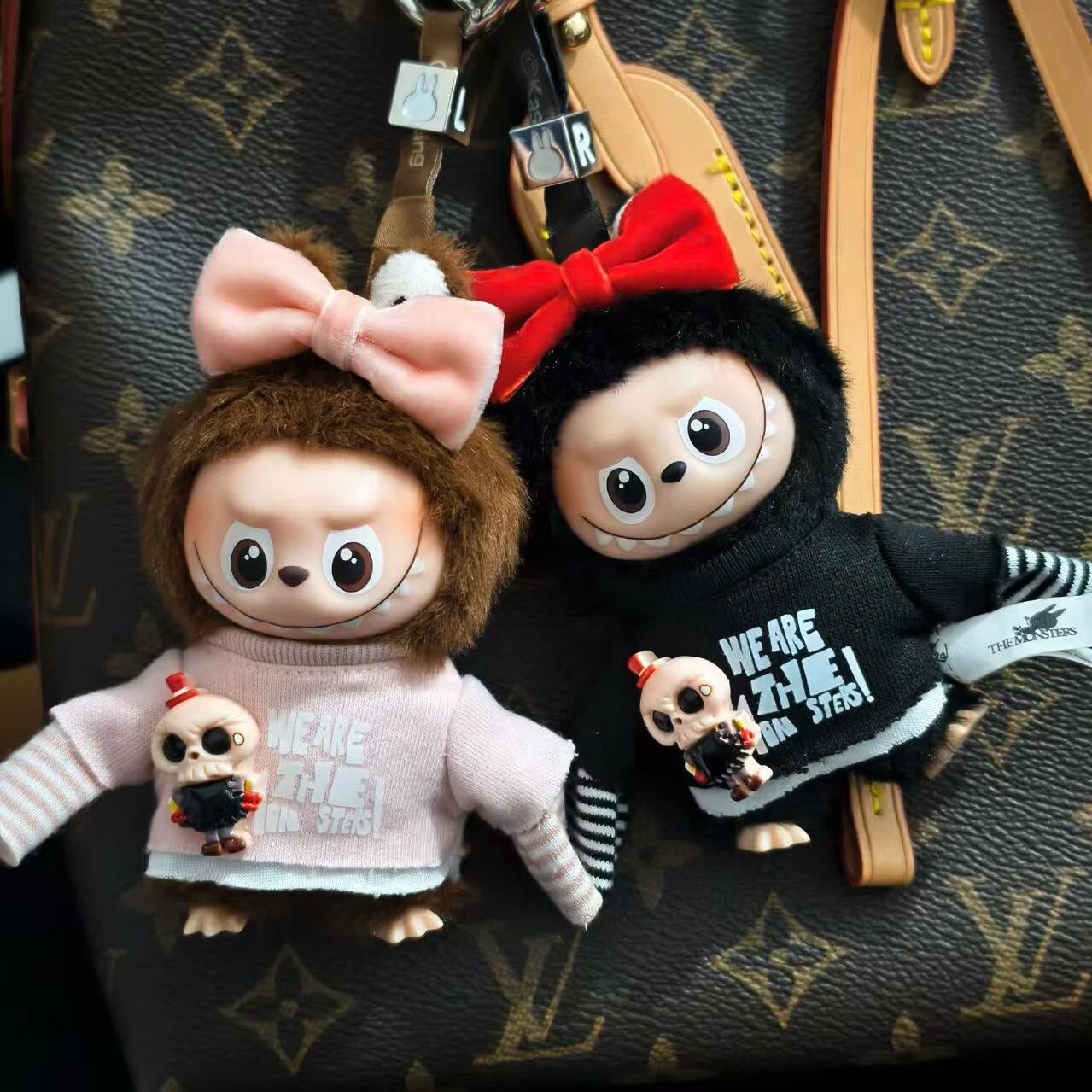the monsters ラブブ 10cm 用 tycoco スカルドール服 かわいい クール! おしゃれコーデ